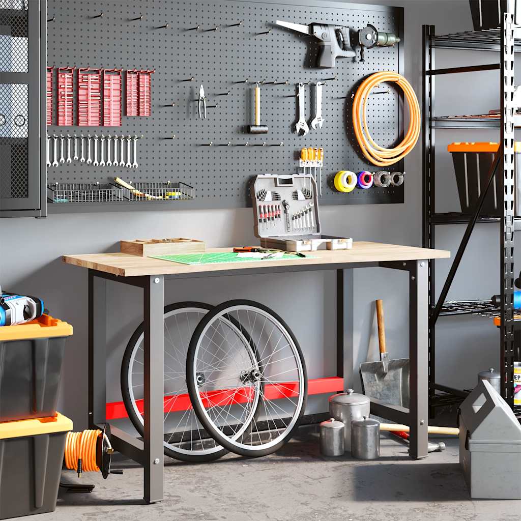 Workbench 100x60x81,5 cm Solid Wood Oak 140 x 60 x 81.5 cm