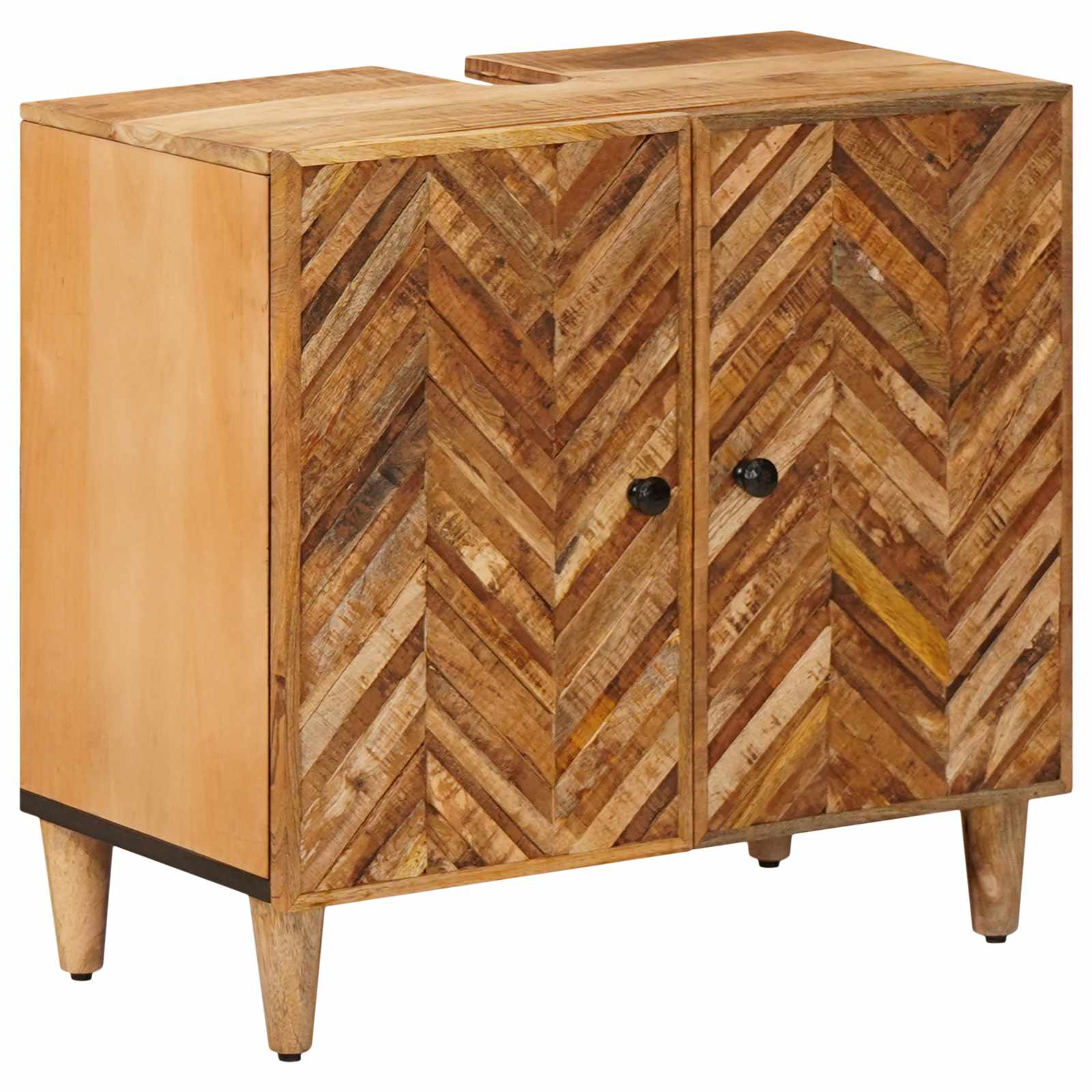 vidaXL Bathroom Cabinet Set 4 pcs Solid Mango Wood 3