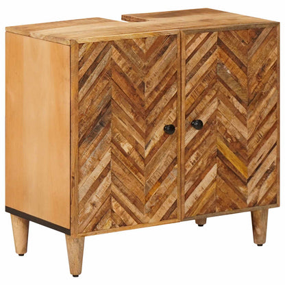 vidaXL Bathroom Cabinet Set 4 pcs Solid Mango Wood 3