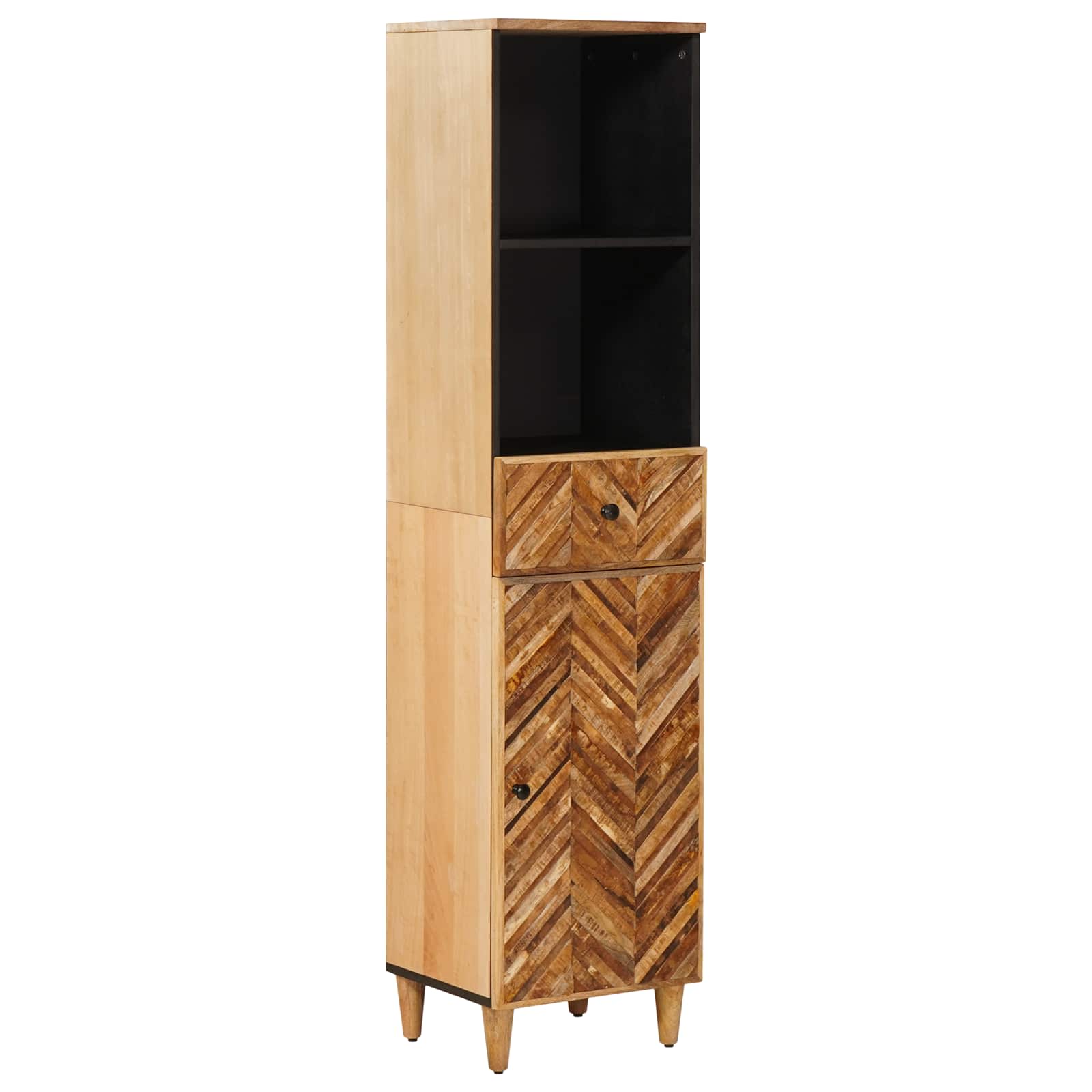 vidaXL Bathroom Cabinet Set 4 pcs Solid Mango Wood 5