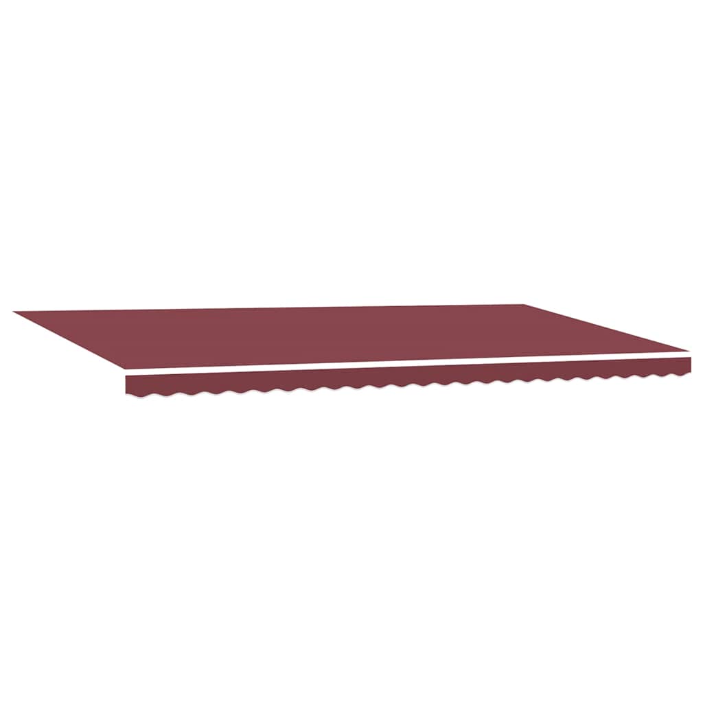 vidaXL Manual Retractable Awning with LEDs Burgundy 600x300 cm 5