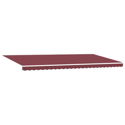 vidaXL Manual Retractable Awning with LEDs Burgundy 600x300 cm 5