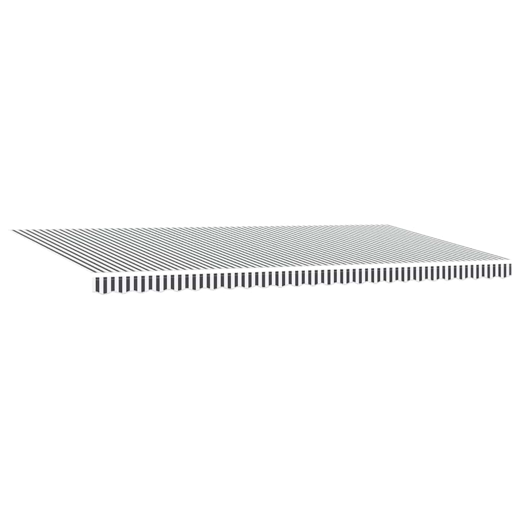 vidaXL Manual Retractable Awning with LEDs Anthracite&White 600x300 cm 5