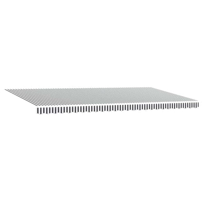 vidaXL Manual Retractable Awning with LEDs Anthracite&White 600x300 cm 5