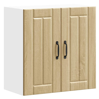 Kitchen Wall Cabinet "Lucca" Engineered Wood Sonoma Oak 1x wall cabinet (2 doors) 60 cm wide 60 cm high