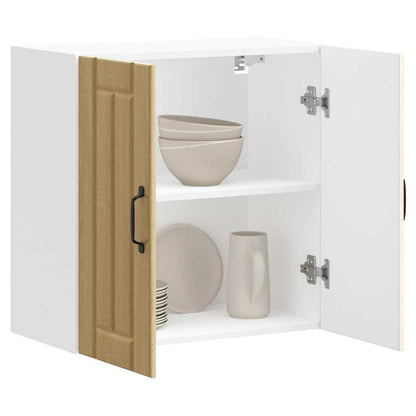 Kitchen Wall Cabinet "Lucca" Engineered Wood Sonoma Oak 1x wall cabinet (2 doors) 60 cm wide 60 cm high