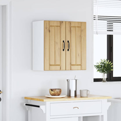 Kitchen Wall Cabinet "Lucca" Engineered Wood Artisan Oak 1x wall cabinet (2 doors) 60 cm wide 60 cm high