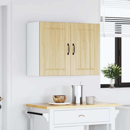 Kitchen Wall Cabinet "Lucca" Engineered Wood Sonoma Oak 1x wall cabinet (2 doors) 80 cm wide 60 cm high