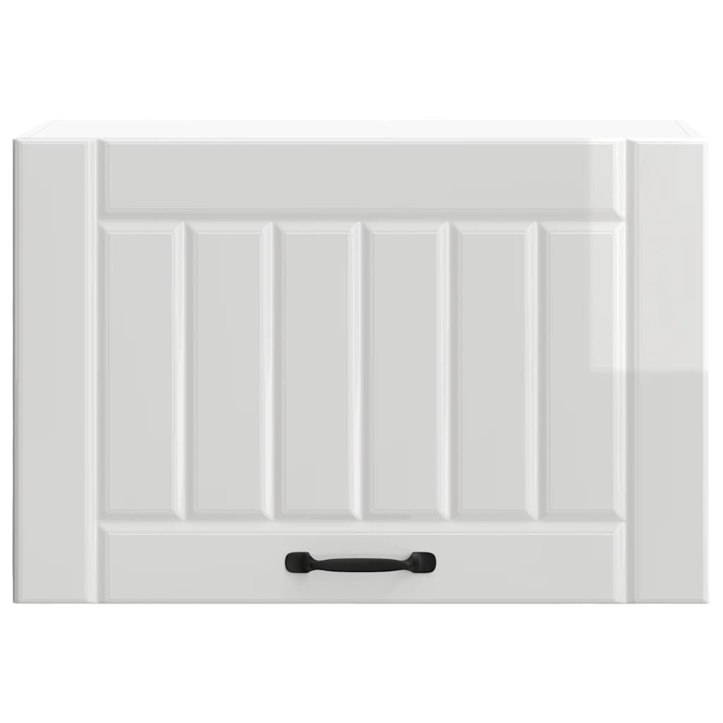 Kitchen Wall Cabinet "Lucca" Engineered Wood High Gloss White 1x wall cabinet (1 flap door) 60 cm wide 40 cm high
