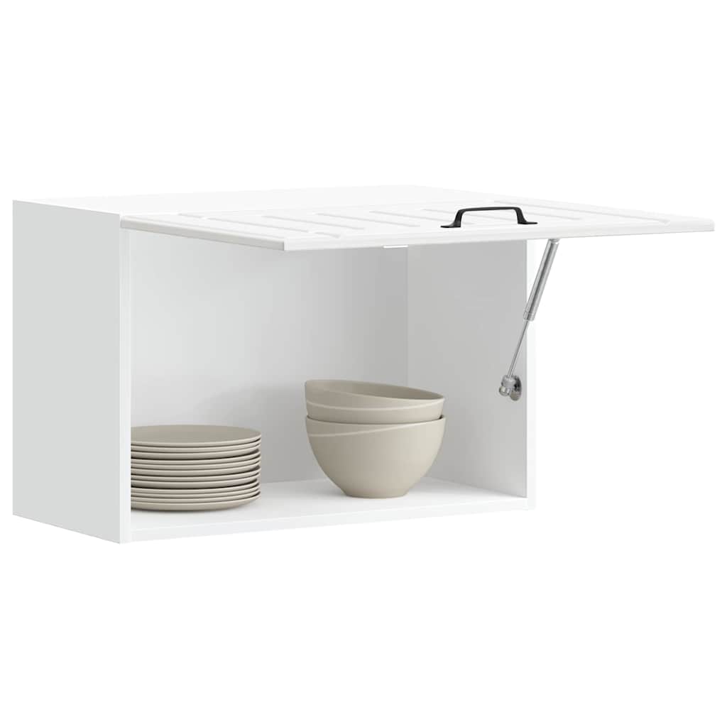 Kitchen Wall Cabinet "Lucca" Engineered Wood High Gloss White 1x wall cabinet (1 flap door) 60 cm wide 40 cm high