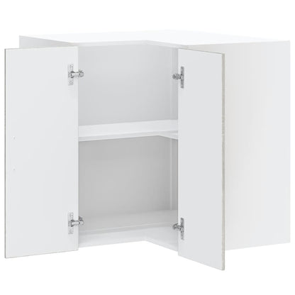 Kitchen Wall Cabinet "Lucca" Engineered Wood Grey Sonoma 1x wall corner cabinet 57 cm wide 60 cm high