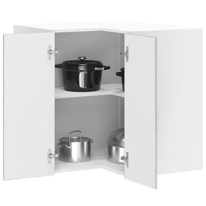 Kitchen Wall Cabinet "Lucca" Engineered Wood Grey Sonoma 1x wall corner cabinet 57 cm wide 60 cm high