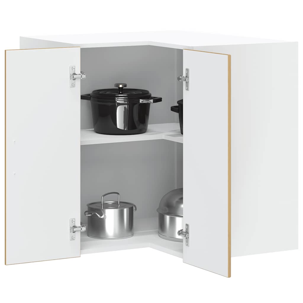Kitchen Wall Cabinet "Lucca" Engineered Wood Artisan Oak 1x wall corner cabinet 57 cm wide 60 cm high