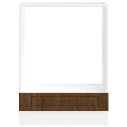 Kitchen Base Cabinet "Porto" Engineered Wood Brown Oak 1x oven cabinet 60 cm wide 81.5 cm high