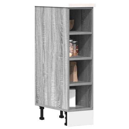 Kitchen Base Cabinet "Lyon" Engineered Wood Grey Sonoma 1x bottom cabinet (4 shelves) 20 cm
