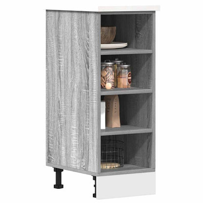 Kitchen Base Cabinet "Lyon" Engineered Wood Grey Sonoma 1x bottom cabinet (4 shelves) 30 cm