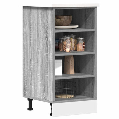 Kitchen Base Cabinet "Lyon" Engineered Wood Grey Sonoma 1x bottom cabinet (4 shelves) 40 cm