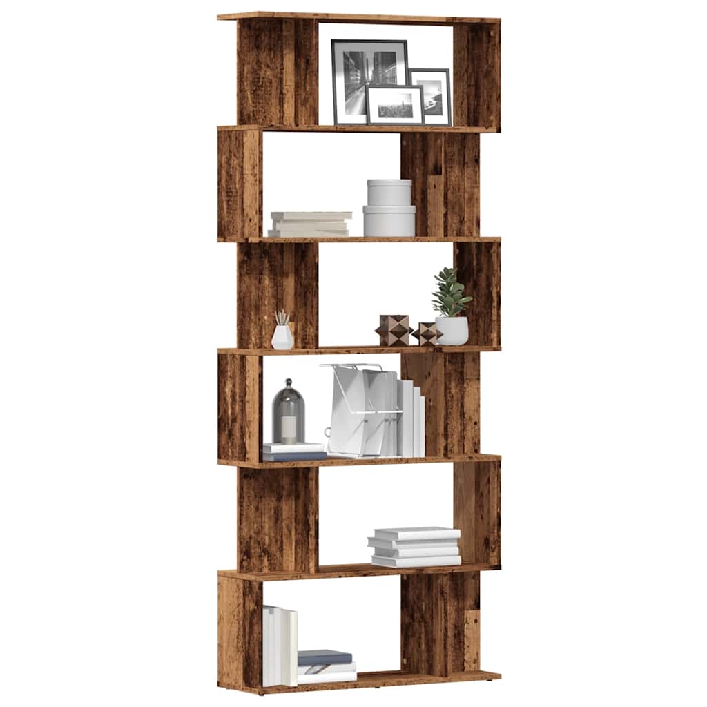 Book Cabinet/Room Divider 80x24x192 cm Old wood