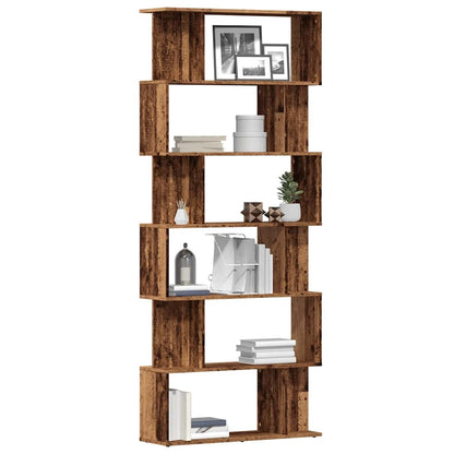 Book Cabinet/Room Divider 80x24x192 cm Old wood