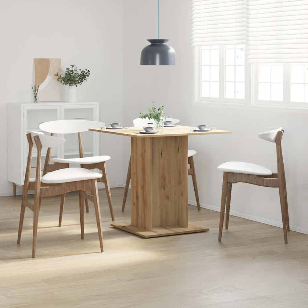 vidaXL Dining Table 80x80x75 cm Engineered Wood