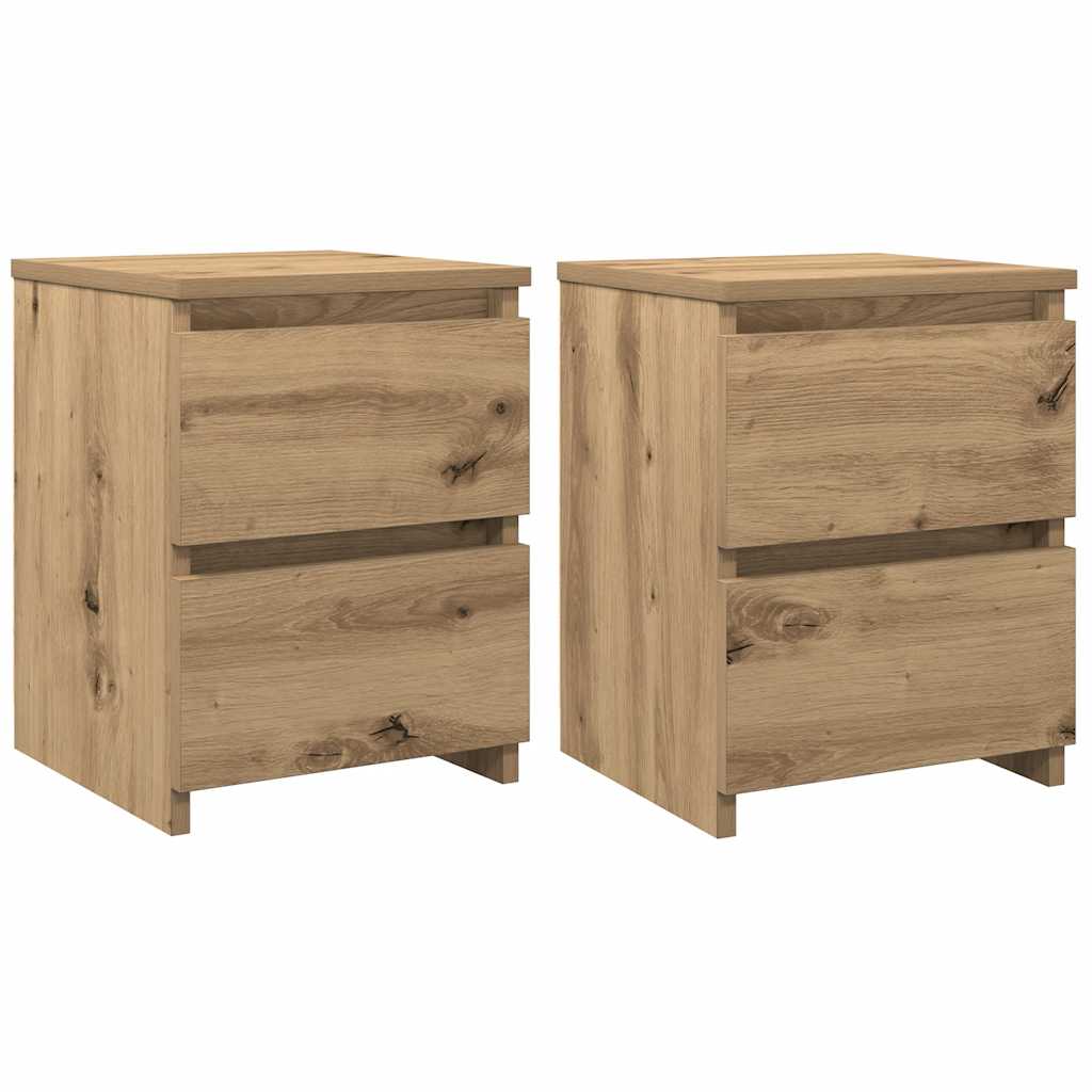 Bedside Cabinet 30x30x40 cm Engineered Wood Artisan oak