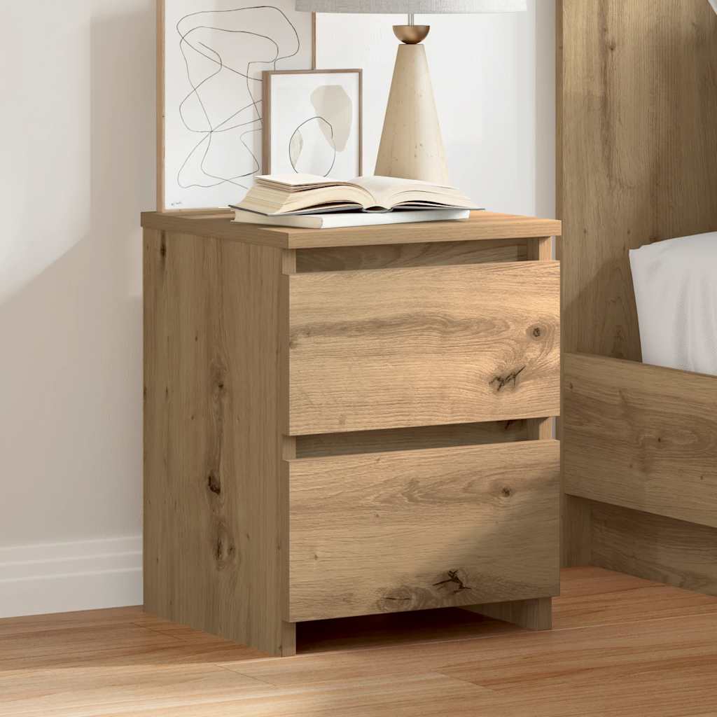 Bedside Cabinet 30x30x40 cm Engineered Wood Artisan oak