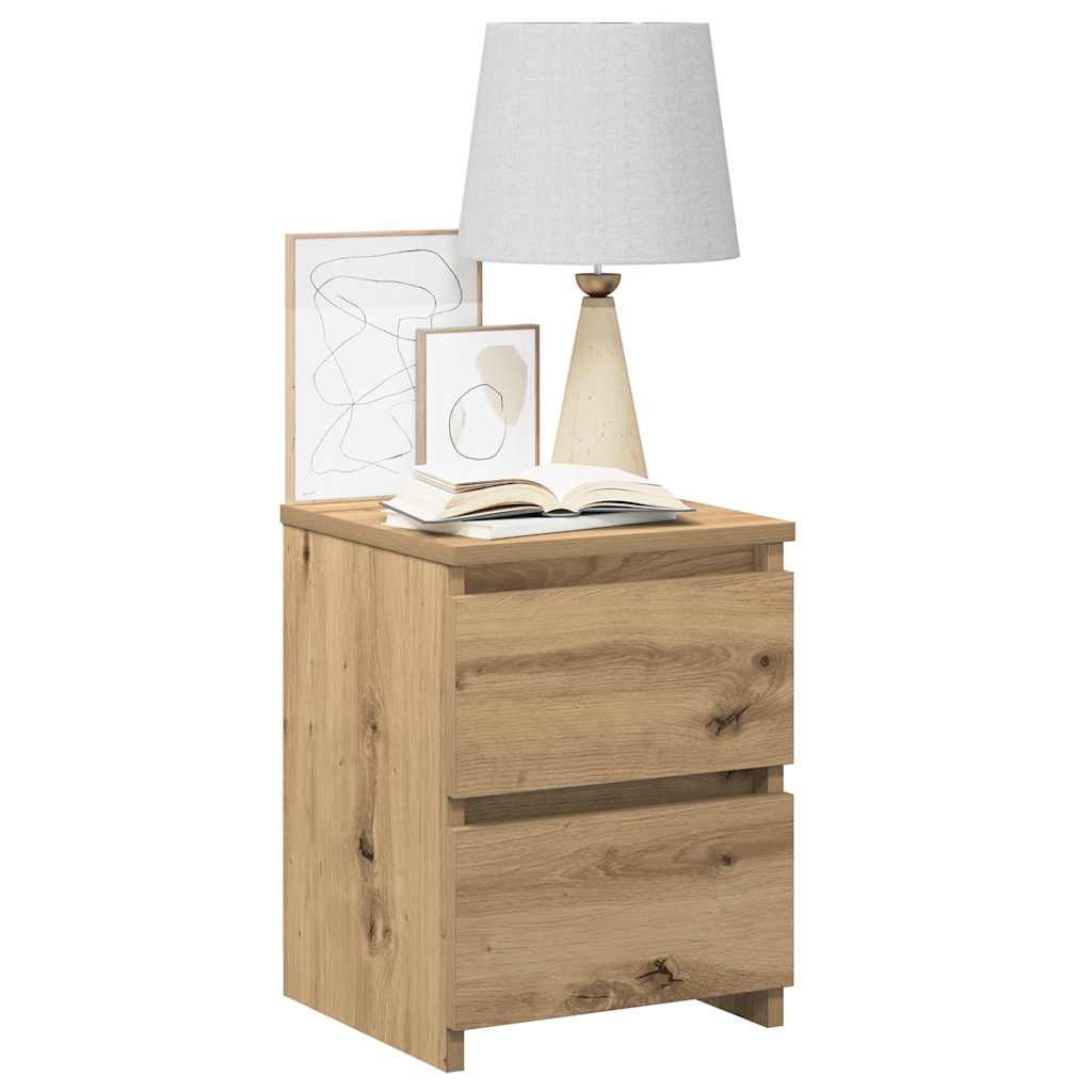 Bedside Cabinet 30x30x40 cm Engineered Wood Artisan oak