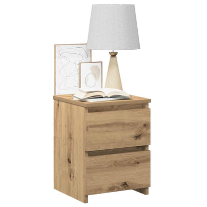 Bedside Cabinet 30x30x40 cm Engineered Wood Artisan oak