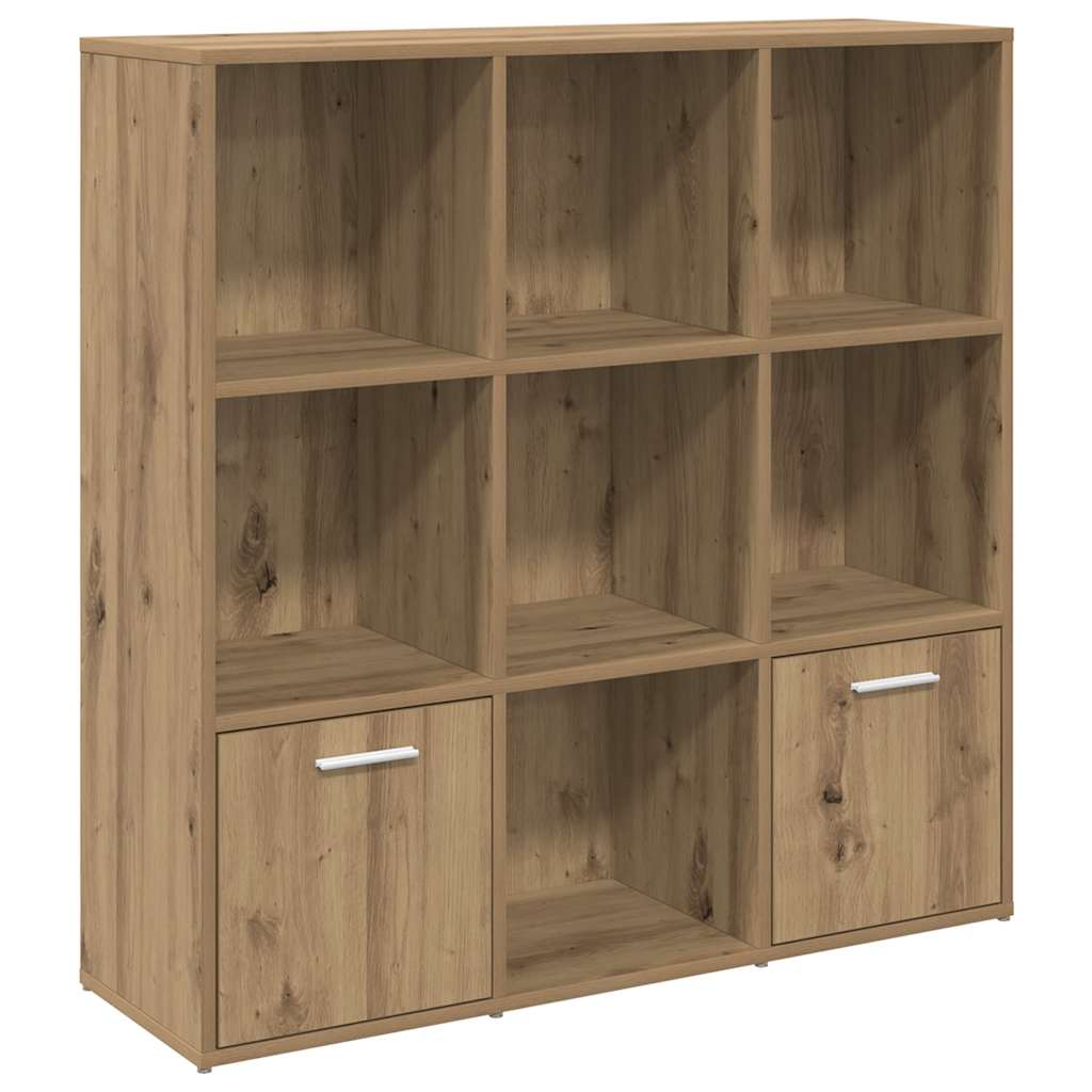 Book Cabinet 98x30x98 cm Engineered Wood Artisan oak