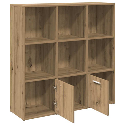 Book Cabinet 98x30x98 cm Engineered Wood Artisan oak