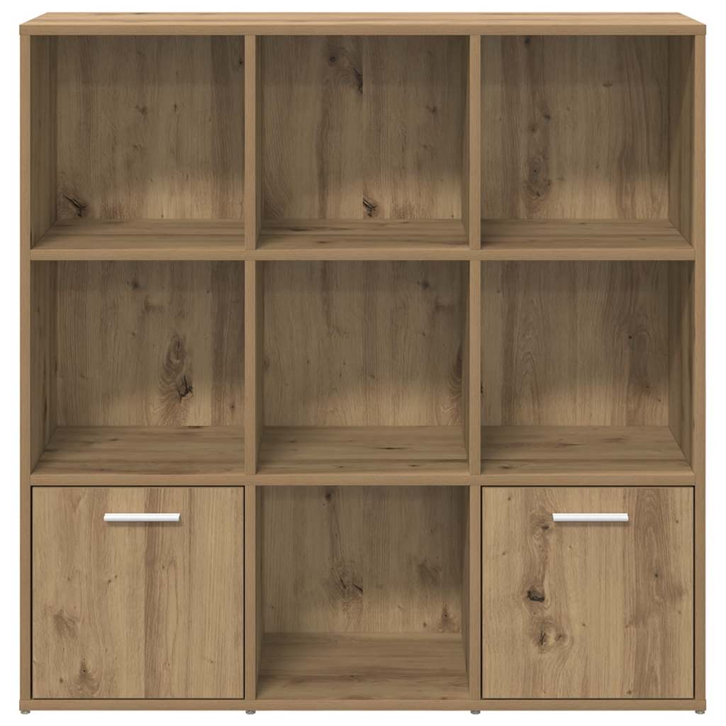 Book Cabinet 98x30x98 cm Engineered Wood Artisan oak