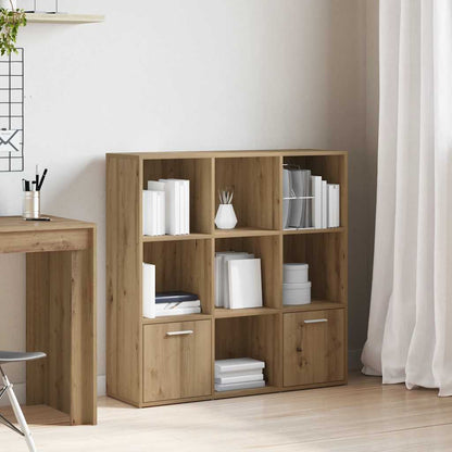 Book Cabinet 98x30x98 cm Engineered Wood Artisan oak
