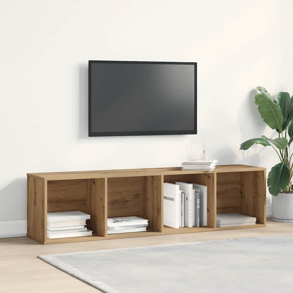 TV Cabinet 120x34x37 cm Engineered Wood Artisan oak