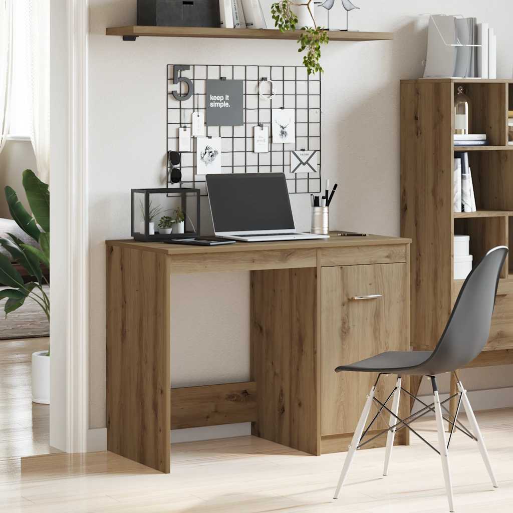 Desk 100x50x76 cm Engineered Wood Artisan oak
