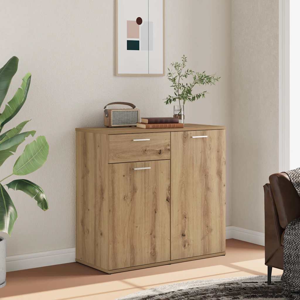 Sideboard 80x36x75 cm Engineered Wood Artisan oak 80 cm