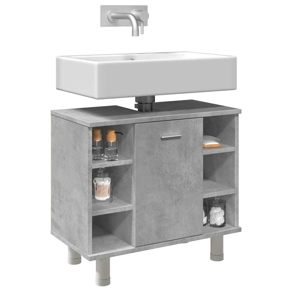 Bathroom Cabinet 60x32x53,5 cm Engineered Wood Concrete grey