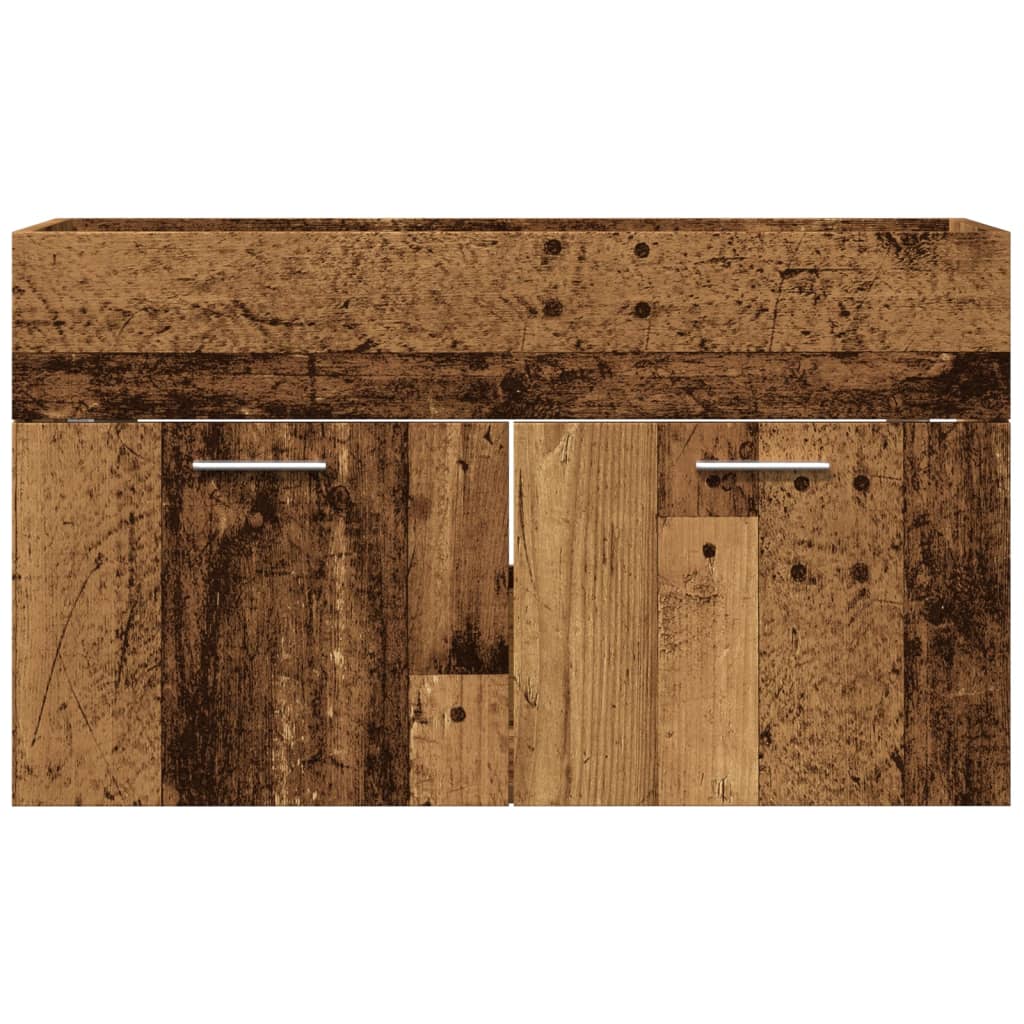 Sink Cabinet 90x38.5x46 cm Engineered Wood Old wood