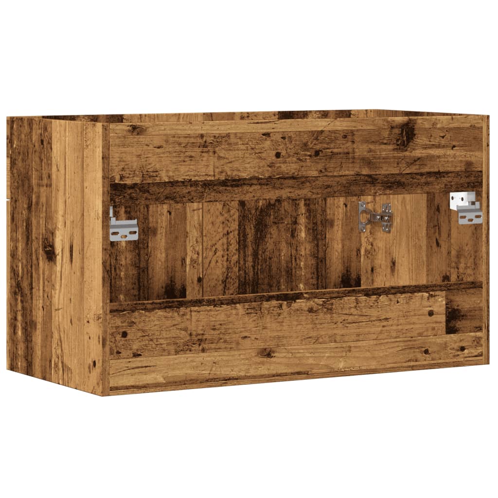 Sink Cabinet 90x38.5x46 cm Engineered Wood Old wood