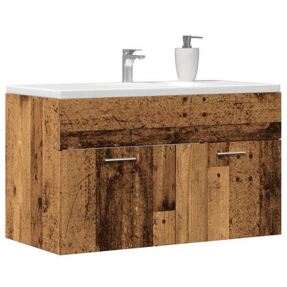 Sink Cabinet 90x38.5x46 cm Engineered Wood Old wood