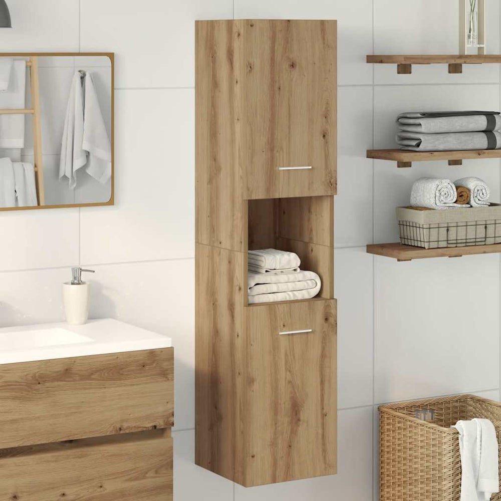 vidaXL Bathroom Cabinet 30x30x130 cm Engineered Wood
