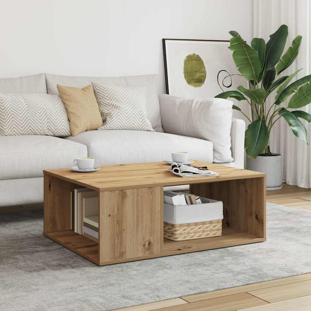 Coffee Table 90x67x33 cm Engineered Wood Artisan oak