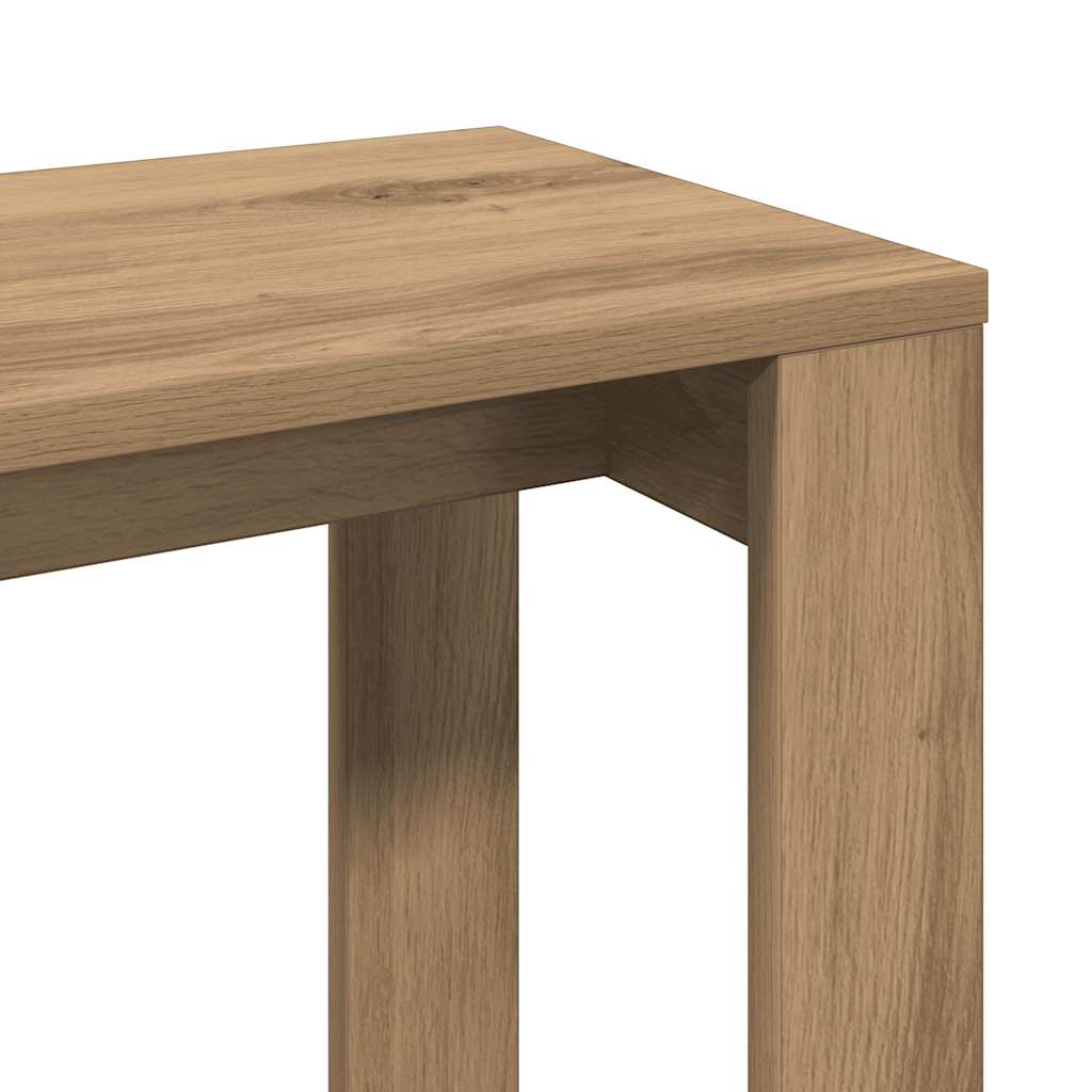 Nesting Tables 3 pcs Engineered Wood Artisan oak