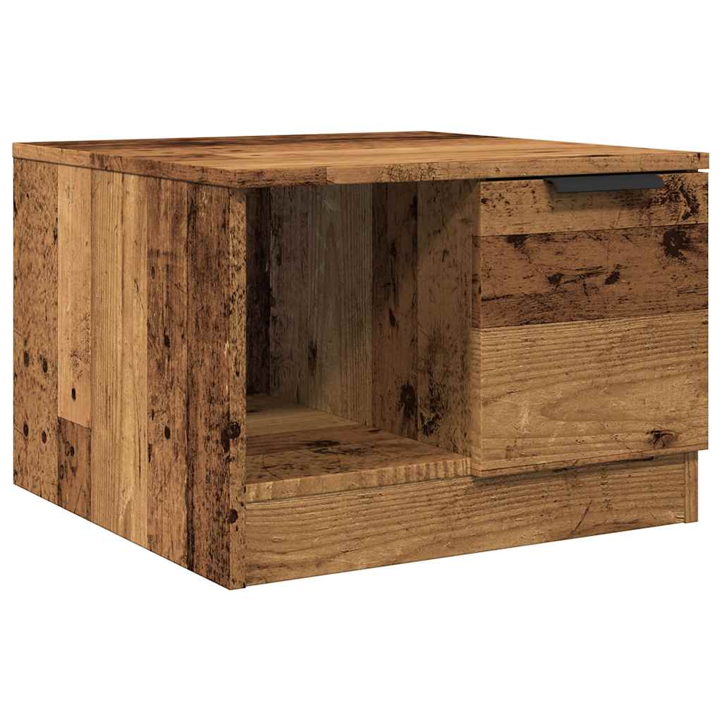 Coffee Table 50x50x36 cm Engineered Wood Old wood