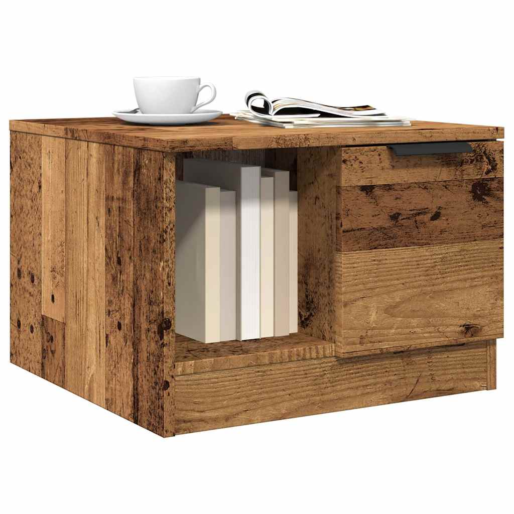 Coffee Table 50x50x36 cm Engineered Wood Old wood