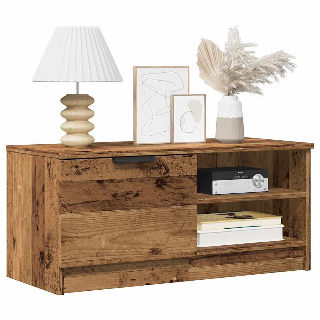 TV Cabinet Set 80x35x36.5 cm Engineered Wood 2 pcs Old wood