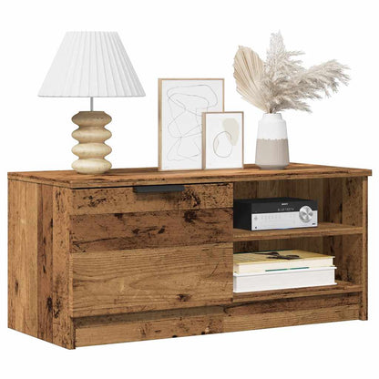 TV Cabinet Set 80x35x36.5 cm Engineered Wood 2 pcs Old wood