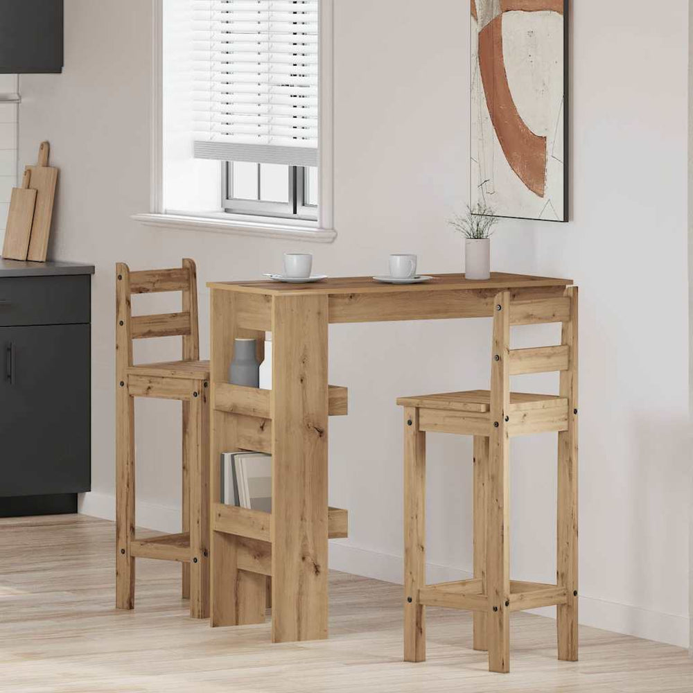vidaXL Wall Bar Table 102x45x103.5 cm Engineered Wood