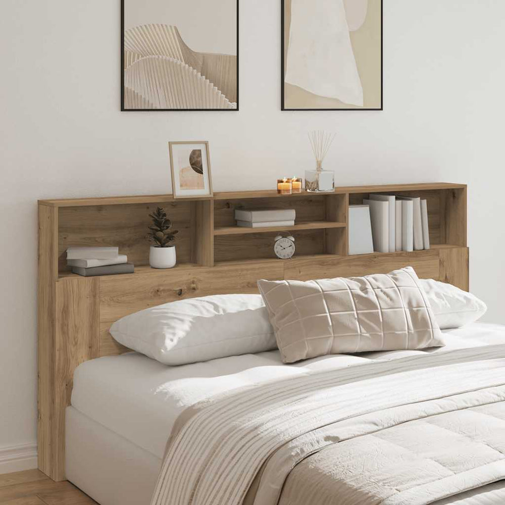 vidaXL Headboard Cabinet 200x19x103.5 cm