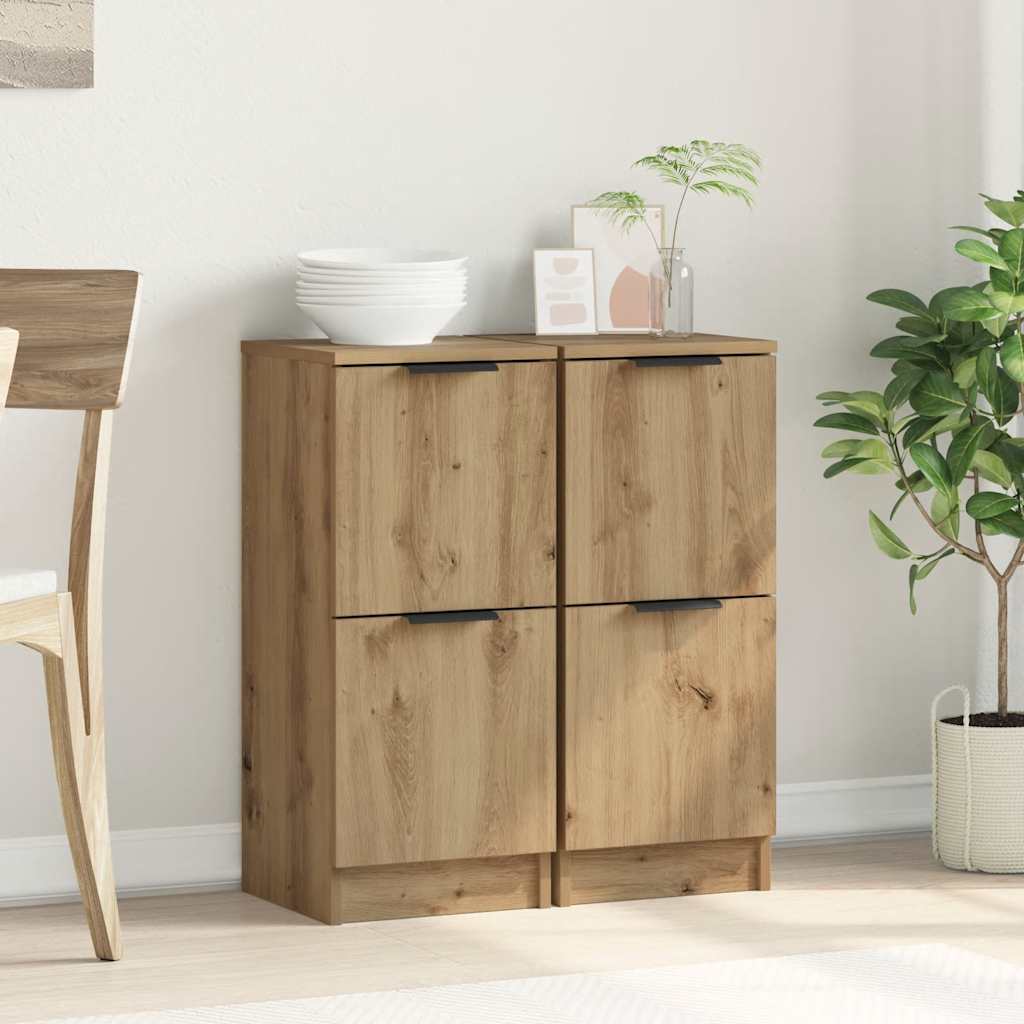 Sideboard 30x30x70 cm Engineered Wood Artisan oak 2