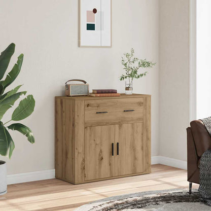 Sideboard 80x33x70 cm Engineered Wood Oak